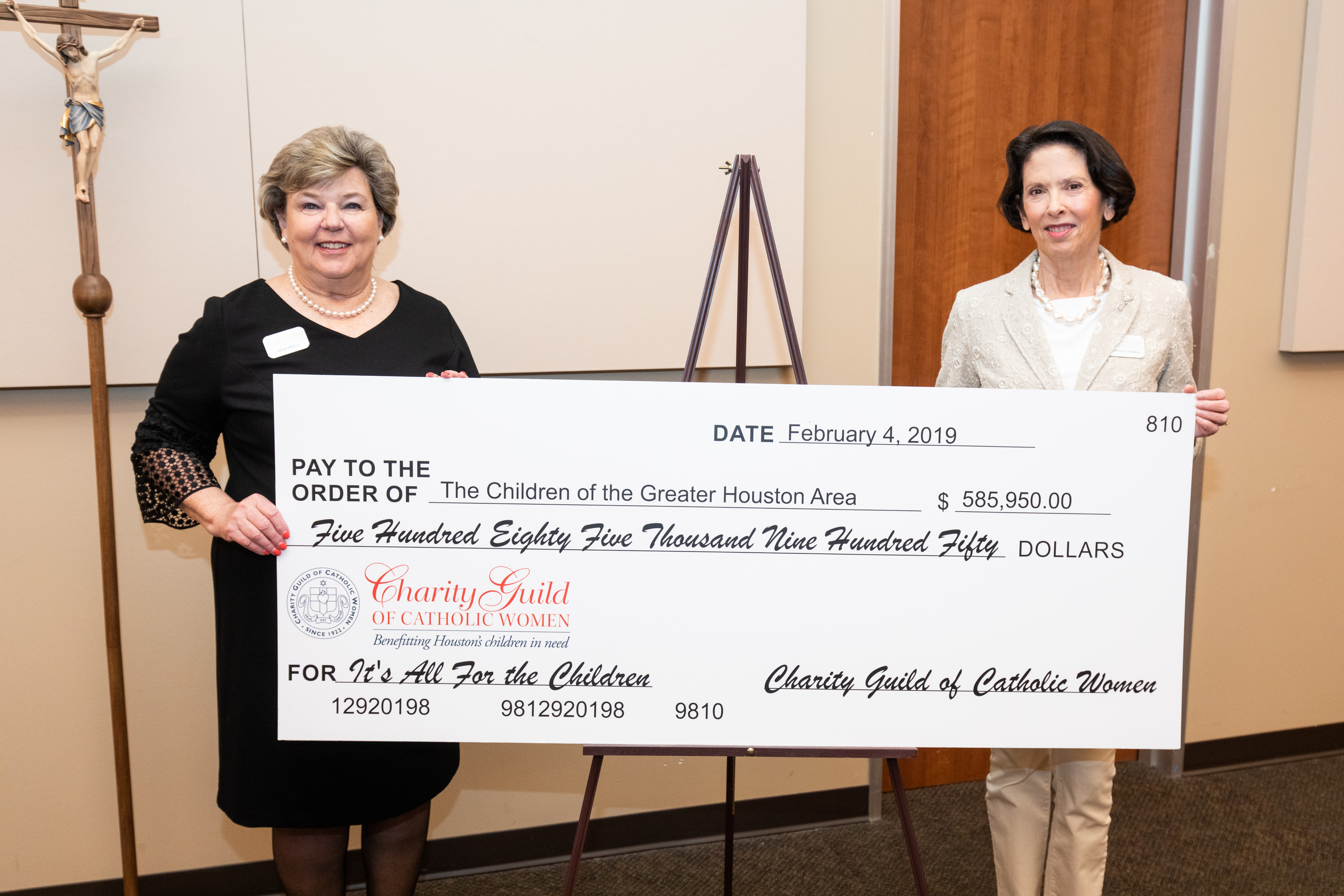 Charity Guild of Catholic Women, Houston, awarded nearly $600,000 in grants to support children's services charity organizations, Monday, February 4, 2019 at the Charity Guild Shop.