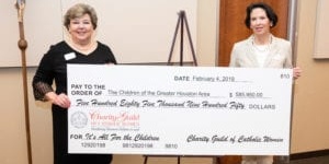 Charity Guild of Catholic Women, Houston, awarded nearly $600,000 in grants to support children's services charity organizations, Monday, February 4, 2019 at the Charity Guild Shop.